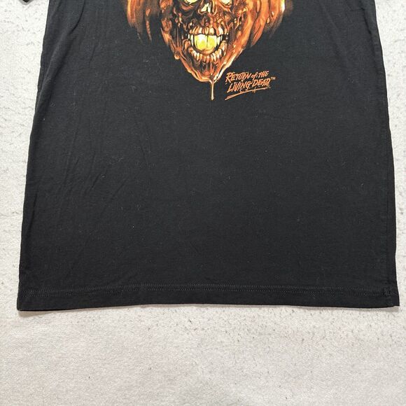 Return of the Living Dead Men Medium Halloween Too Pumpkin Skull Graphic T Shirt - Picture 6 of 11